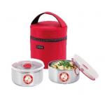 100252506 ชุดกล่องอาหาร 12ซม. 2 ชิ้น พร้อมกระเป๋า ตราร็อคเก็ต (จรวด)