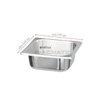 MN 0816 อ่างอาหาร ถาดสเตนเลส 1/6 ตื้น ตรา Magnet