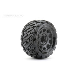 JK2703CB ROCKFORM 1/10 ST 2.8 EX-ROCKFORM/Claw Rim/Black/Medium Soft/Glued 12mm 1/2 offset Wide (for traxxas Stampede/Rustler 2wd&4wd front and rear) 1pair