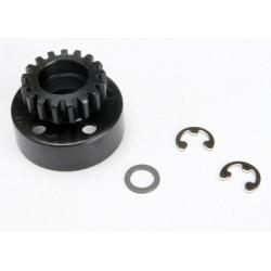 5217 Clutch bell (17-tooth)/5x8x0.5mm fiber washer (2)/ 5mm e-clip (requires 5x11x4mm ball bearings part #4611) (1.0 metric pitch)