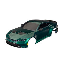 10511-GRN Body, Ford Mustang, complete (green) (painted, decals applied) (includes side mirrors, spoiler, grilles, vents, & clipless mounting)