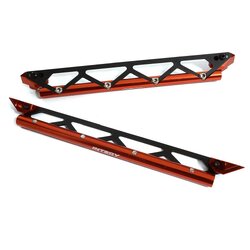 INT-C30195RED Machined Side Protection Nerf Bars for Traxxas 1/10 Maxx Truck 4S