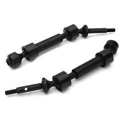 INT-C28164BLACK HD Steel Rear Universal Drive Shaft (2) for Traxxas 1/10 Slash 2WD & Nitro Slash