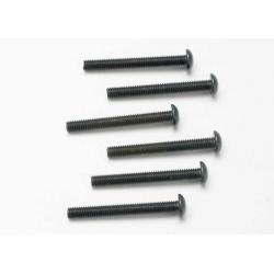 2581 Screws, 3x25mm button-head machine (hex drive) (6)