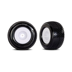 10773-WHT White Dished Wheels w/ Response Pro Tires (2)