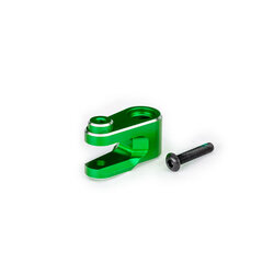 10247-GRN Servo horn, steering, 6061-T6 aluminum (green-anodized)/ 3x15mm BCS (with threadlock) (1)