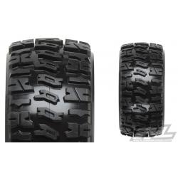 PRO-1194-11 Trencher 2.2" M2 (Medium) All Terrain Tires Mounted for 1:16 E-REVO & 1:16 SUMMIT Front or Rear, Mounted on Desperado Black Wheels