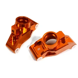 INT-C29373ORANGE Billet Machined Rear Hub Carriers for Traxxas 1/10 Maxx Truck 4S