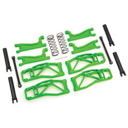 8995G Suspension kit, WideMaxx™, green (includes front & rear suspension arms, front toe links,outer half shafts (extended), rear shock springs)