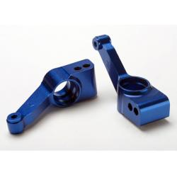 1952X Carriers, stub axle (blue-anodized 6061-T6 aluminum) (rear) (left & right)/ 3x32mm hinge pins (2)/ e-clips (6)/ hardware