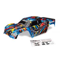 7711T Body, X-Maxx®, Rock n' Roll (painted, decals applied) (assembled with tailgate protector)