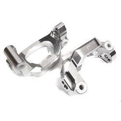 INT-C29371SILVER Billet Machined Caster Blocks for Traxxas 1/10 Maxx Truck 4S