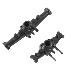 INT-C33088BLACK Alloy Machined Front & Rear Axle Housings 40g Total for Traxxas 1/18 TRX-4M