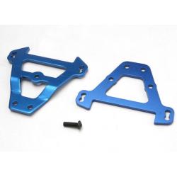 5323 Bulkhead tie bars, front & rear (blue-anodized aluminum)