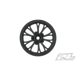 PRO-2775-03 Pomona Drag Spec 2.2" Black Front Wheels for Slash 2wd & AE DR10 (using 2.2" 2WD Buggy Front Tires)