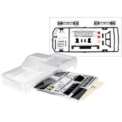 9212 Body, Chevrolet K10 Truck (1979) (clear, requires painting)/ decals/ window masks (includes grille, side mirrors, door handles, windshield wipers, clipless mounting, hardware) (requires #9288 inner fenders)