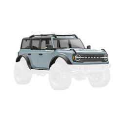 9711-GRAY Body, Ford Bronco, complete, Cactus Gray (includes grille, side mirrors, door handles, fender flares, windshield wipers, spare tire mount, & clipless mounting) (requires #9735 front & rear bumpers)