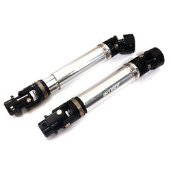 INT-C29615SILVER Machined Alloy Universal Drive Shafts for Traxxas 1/10 Maxx Truck 4S