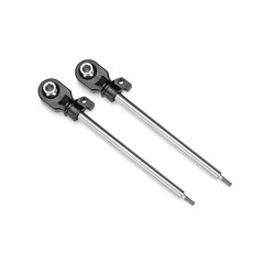 10964 Shock shafts, GT-Maxx®, 110mm (assembled with rod ends & hollow balls for 4mm pins) (steel, chrome finish) (2) [สำหรับ 1/5 FUNCO]