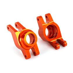 8952A Carriers, stub axle (orange-anodized 6061-T6 aluminum) (rear) (2)