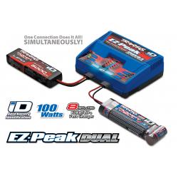 2972 Charger, EZ-Peak Dual, Optimized For Traxxas Lipo (3s/2s) & Traxxas NiMH Battery Packs