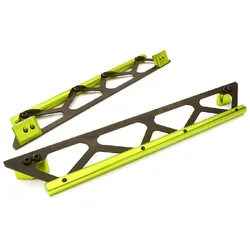 INT-C26834GREEN Machined Side Protection Nerf Bars for Traxxas X-Maxx 4X4