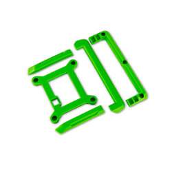 10717-GRN Skid plate (roof)/ tailgate protector (green)/ mounts (2)/ 3x8mm BCS (7) (fits #10711 body)