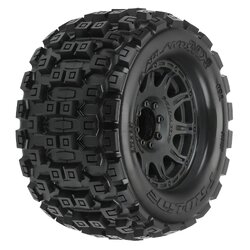 PRO1012710 Badlands MX38 F/R 3.8" MT Tires Mounted 17mm Black Raid (2)