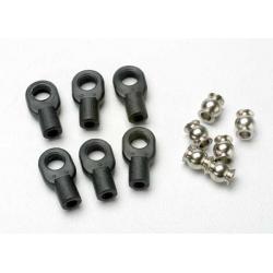 5349 Rod ends, small, with hollow balls (6) (for Revo steering linkage)