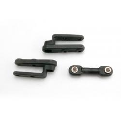 3968 Servo horns, steering (2)/ steering link (3x12mm threaded rod (1)/ rod ends (2)/ hollow balls (2)