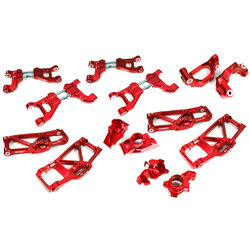 INT-C29368RED Billet Machined Suspension Kit for Traxxas 1/10 Maxx Truck 4S