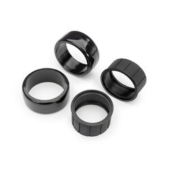 10580 Tires, 1.9" Drift (2 dots, soft, smooth surfaces)) (rear) (2)/ rubber inserts (2)