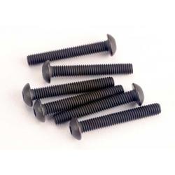 2580 Screws, 3x20mm button-head machine (hex drive) (6)