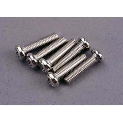 2561 Screws, 3x12mm roundhead machine (6)