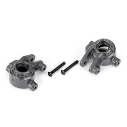9037-GRAY Steering blocks, extreme heavy duty, gray (left & right)/ 3x20mm BCS (2) (for use with #9080 upgrade kit)