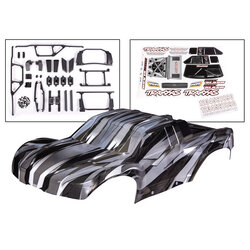 10211X Body, Maxx Slash®, ProGraphix® (graphics are printed, requires paint & final color application)/ decal sheet (includes body support, body plastics, latches, & hardware for clipless mounting)