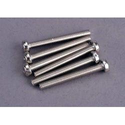 2569 Screws, 3x25mm roundhead machine (6)