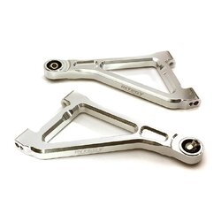 INT-C28561SILVER Billet Machined Front Upper Arms for Traxxas 1/7 Unlimited Desert Racer