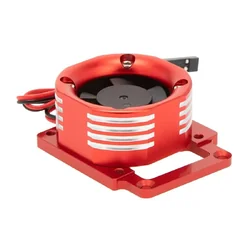 INT-C32507RED 38x38mm Alloy Case Cooling Fan w/ Color LED & Mount for Traxxas 1/8 Sledge