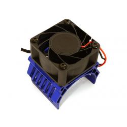 INT-C28604BLUE 42mm Motor Heatsink+40x40mm Cooling Fan 17k rpm for 1/10 Summit & E-Revo