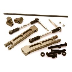 INT-C28433GREY Rear Sway Bar Anti-Roll Bar Set for Traxxas X-Maxx 4X4