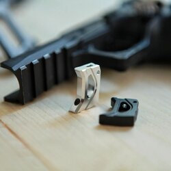 MX-024/MX-024A Hi-Capa Rhino Flat Trigger-Black/Siver