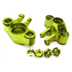 INT-C28681GREEN Billet Machined Steering Knuckles for Traxxas 1/10 E-Revo 2.0