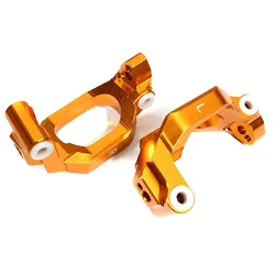 INT-C29371ORANGE Billet Machined Caster Blocks for Traxxas 1/10 Maxx Truck 4S