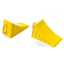 INT-C26408YELLOW Realistic Scale Model Wheel Chock (2) 1/10 Size