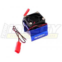 INT-C23141BLUE Super Brushless Motor Heatsink+Cooling Fan 1/16 Traxxas Erevo, Slash, Summit, Rally