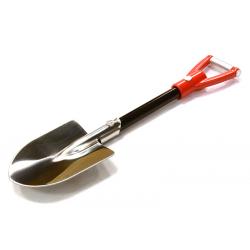 INT-C26531REDBLACK Realistic Scale Model Billet Machined D-Handle Utility Shovel 1/10 Size