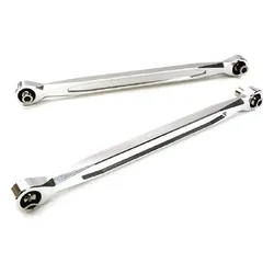 INT-C27047SILVER Billet Machined Steering Links for Traxxas X-Maxx 4X4