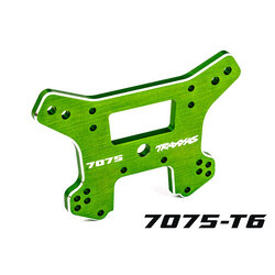 9639G Shock tower, front, 7075-T6 aluminum (green-anodized) (fits Sledge®)