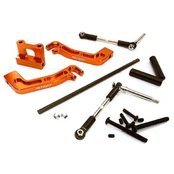 INT-C28432ORANGE Front Sway Bar Anti-Roll Bar Set for Traxxas X-Maxx 4X4